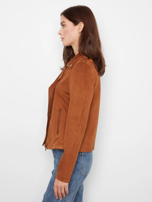 Charlie B Womens Suede Jacket