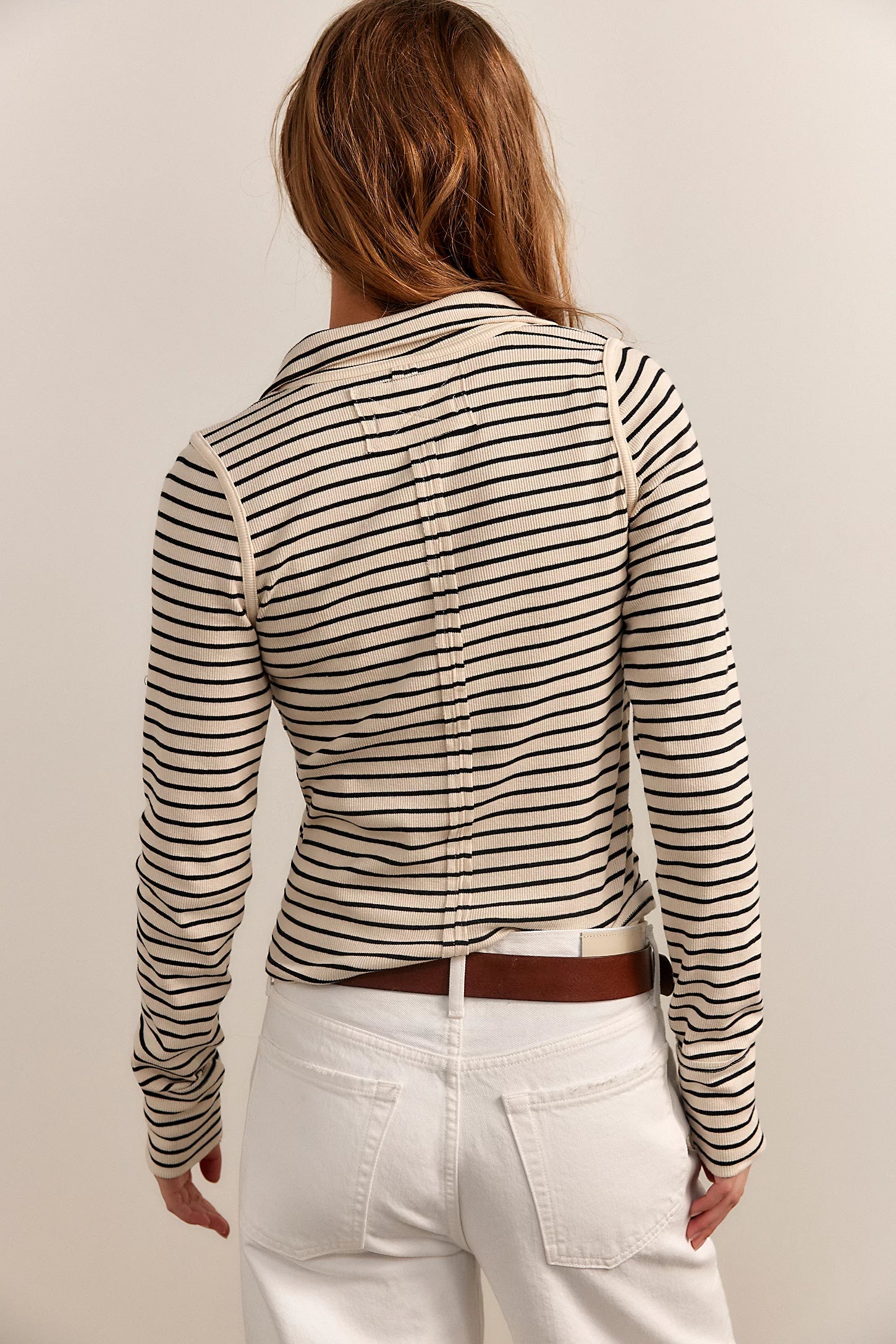 Free People Womens Lake Henley Stripe