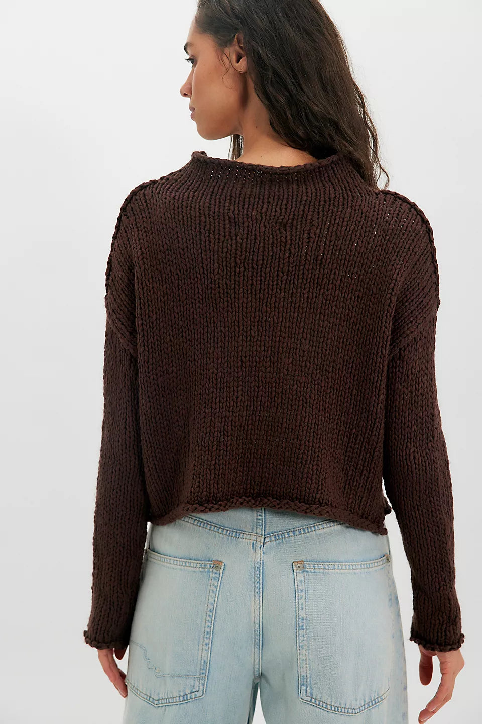 Free People Womens Opal Rollneck Knit Sweater