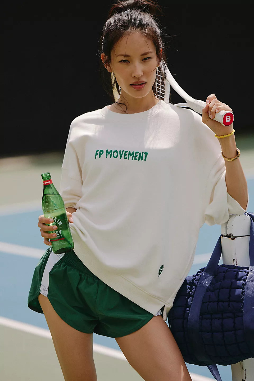 Free People Womens All Star Embroidered Pullover