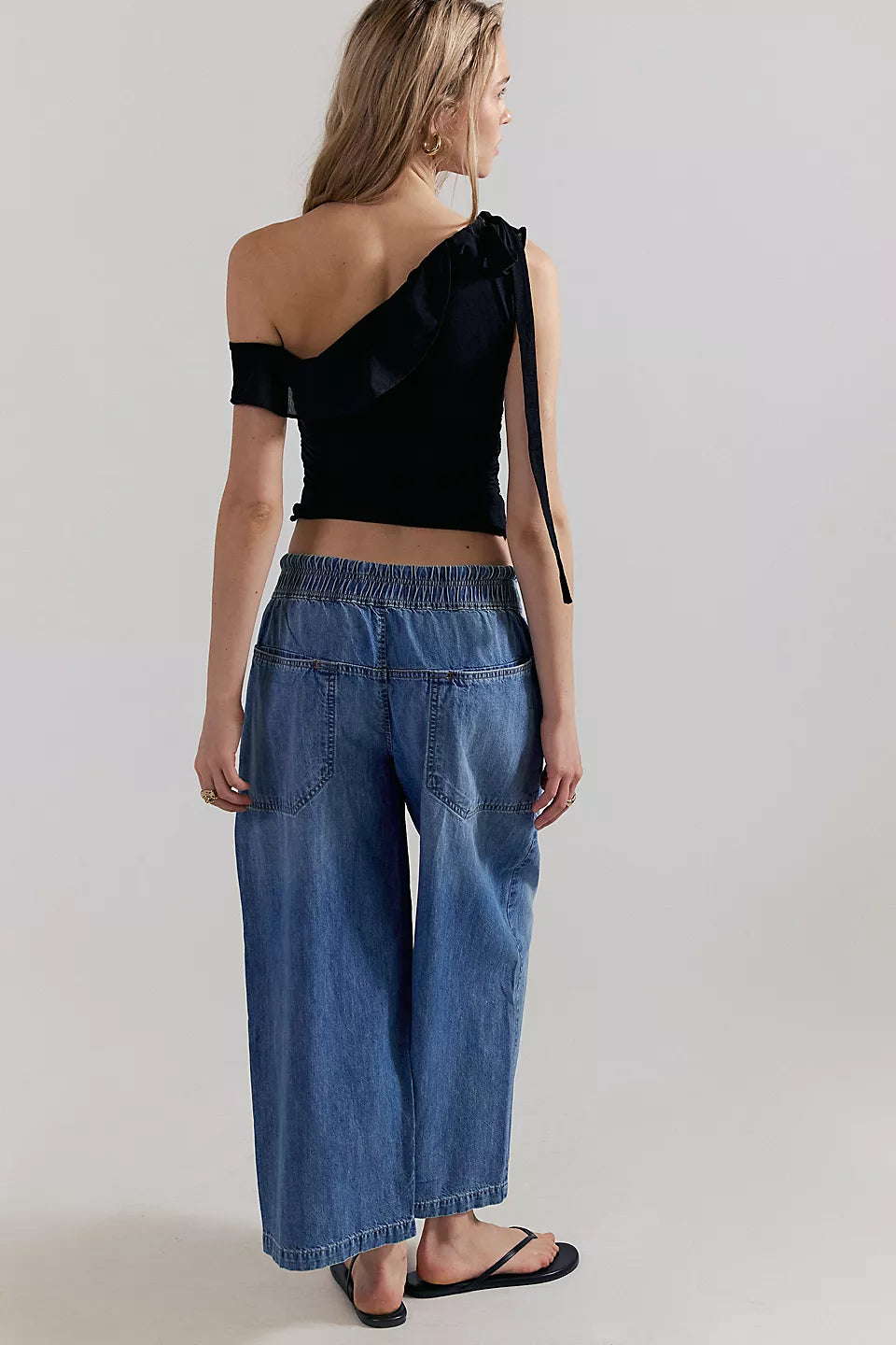 Free People Womens Easy People Pull-On Jeans