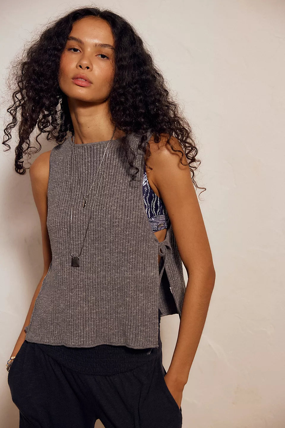 Free People Womens Lizzie Sweater Top