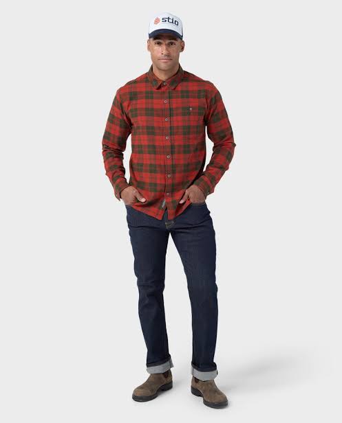 Stio Mens Miter Stretch Lightweight Flannel