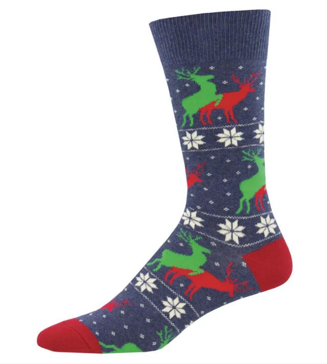 SockSmith Naughty Reindeer Games Socks