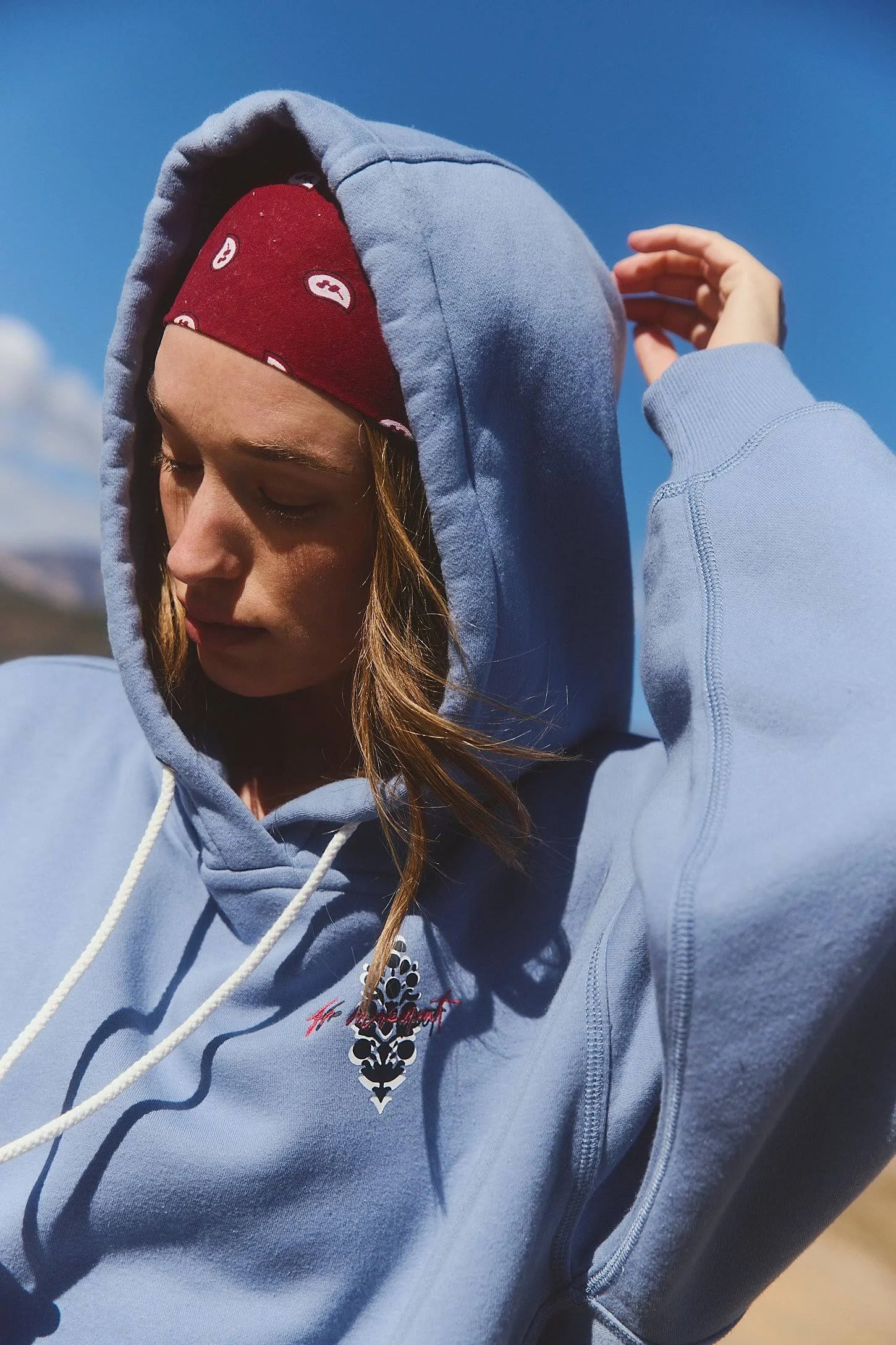 Free People Womens Final Call Logo Hoodie
