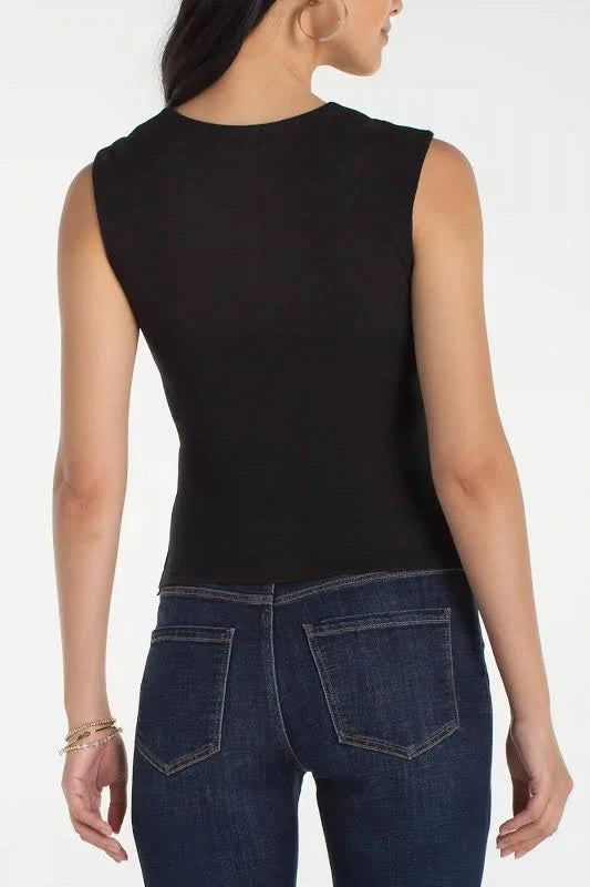 Liverpool Womens Sleeveless Built In Bra Knit Top