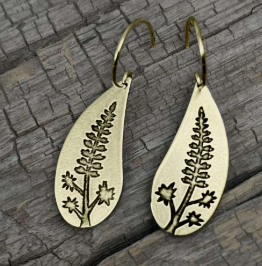 Daphne Lorna Lupine Flower Earrings