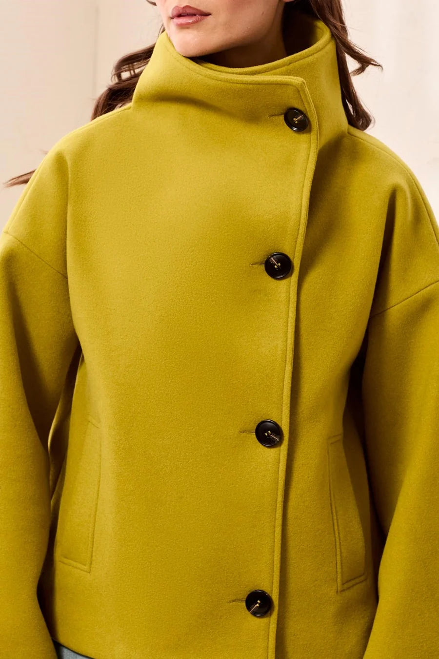 Tribal Womens Lofty Chic Funnel Neck Jacket