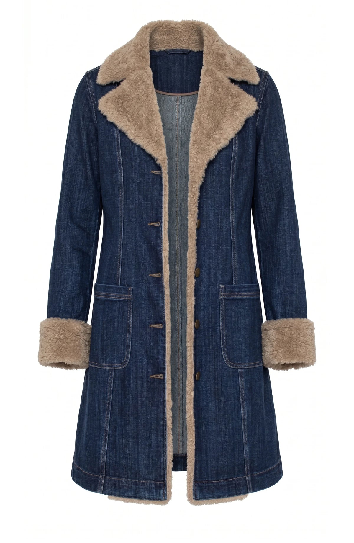 Liverpool Womens Sherpa Trimmed Notch Collar Jacket