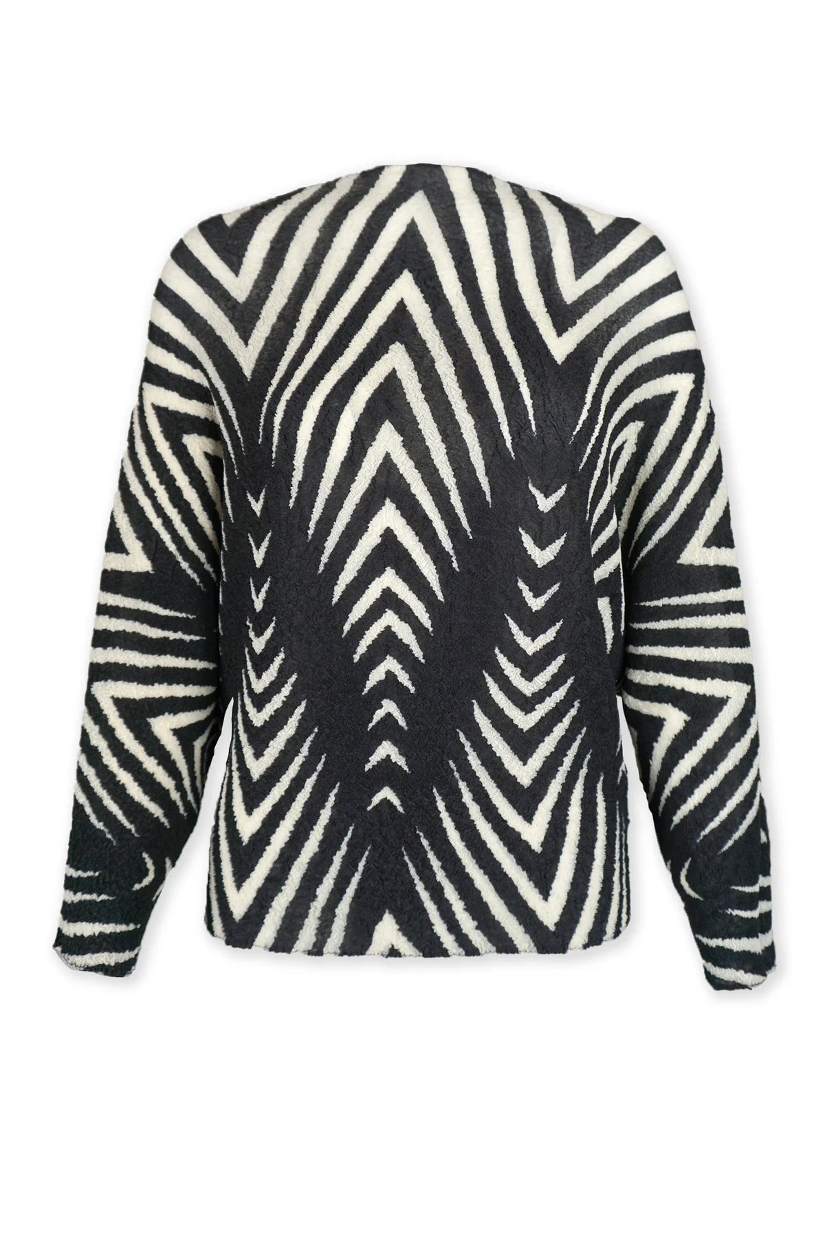 Wild Cosmos Womens Lisa Chevron Print Crushed Texture Top